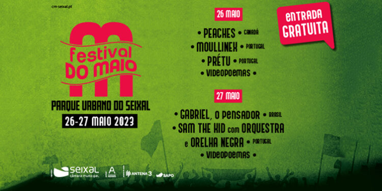 Festival do Maio do Seixal anuncia cartaz com Peaches, Sam The Kid com Orelha Negra e Gabriel o Pensador