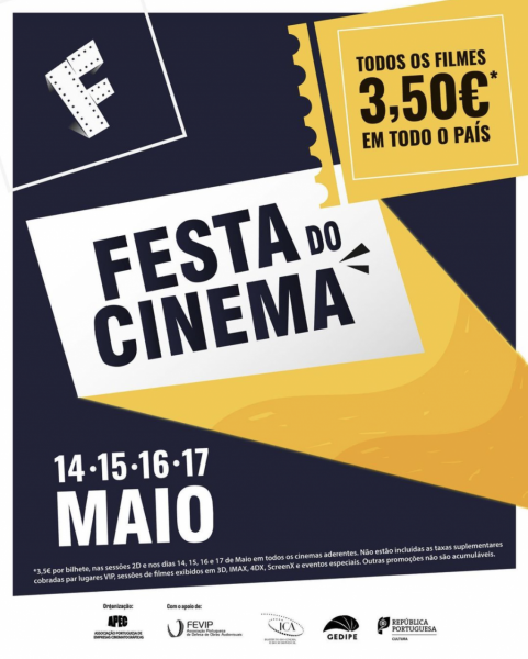 Festa do Cinema está de regresso: Durante quatro dias, os bilhetes de cinema vão custar 3,50€