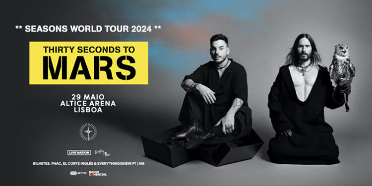 Thirty Seconds To Mars regressam a Portugal no próximo ano