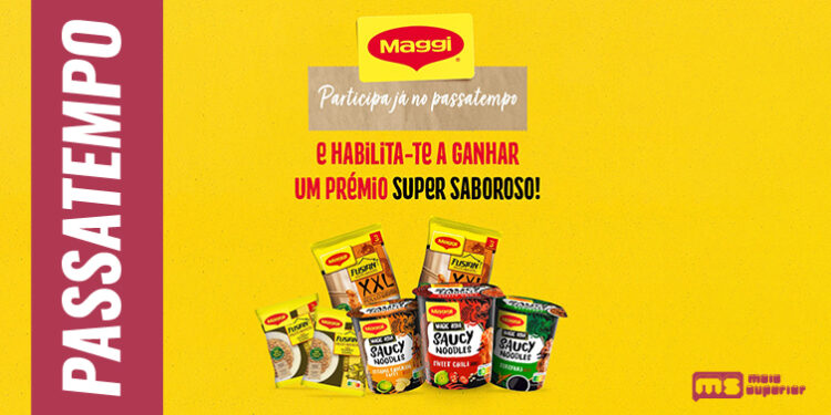 Temos um pack de Noodles MAGGI Pasta Oriental e Saucy Cups para oferecer a 3 vencedores!