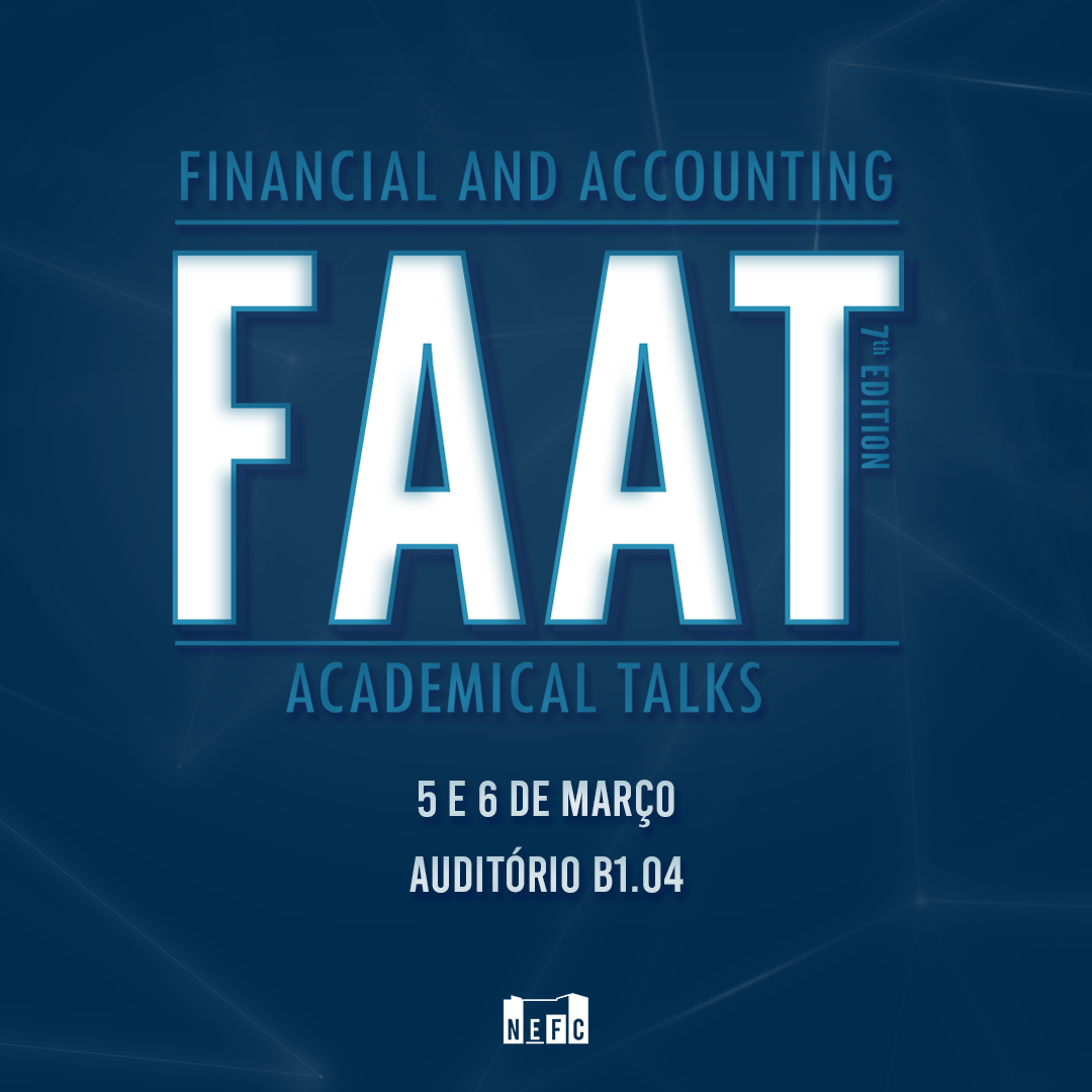 Financial and Accounting Academical Talks está a chegar (ao Instituto Universitário de Lisboa)